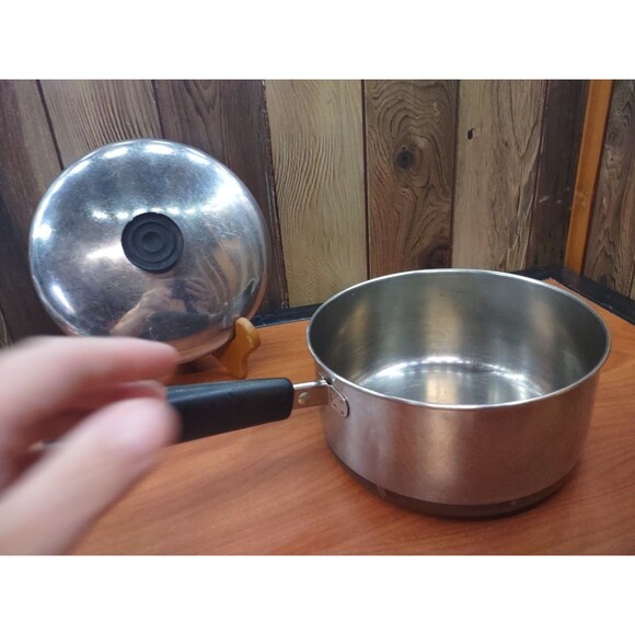 Vintage Revere Ware Sauce Pan Pot 2 QT Copper Bottom USA W/Lid - Picture 3 of 7